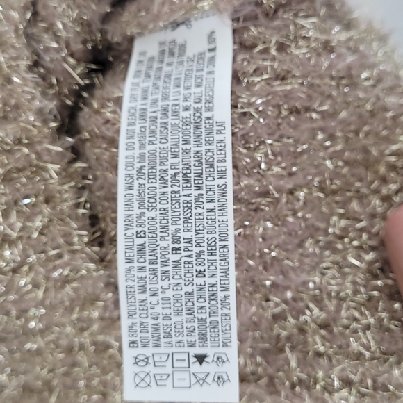 NWT☆Gold Knit Metallic Dress - Picture 4 of 5